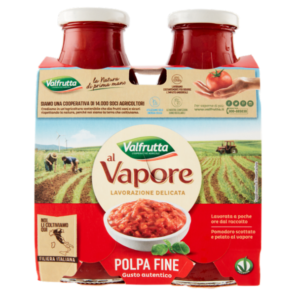 Valfrutta al Vapore Polpa Fine 2 x 330 g
