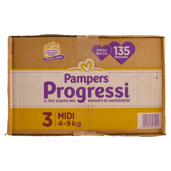 Pampers Progressi Midi 135 pz