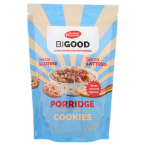 Molino Rossetto BIGOOD Porridge Con Fiocchi D'Avena Gusto Cookies 300 g