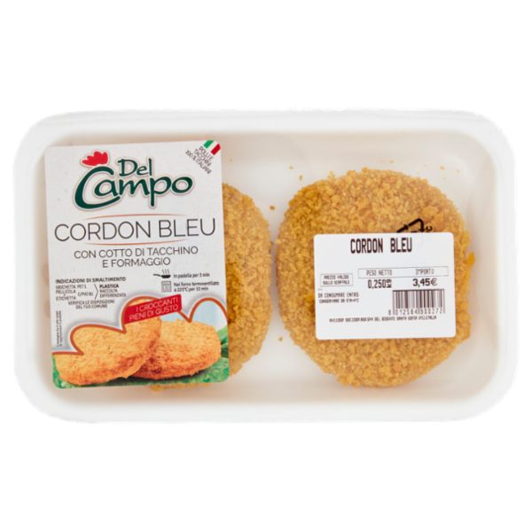 Del Campo Cordon Bleu con Cotto di Tacchino e Formaggio 0,250 kg