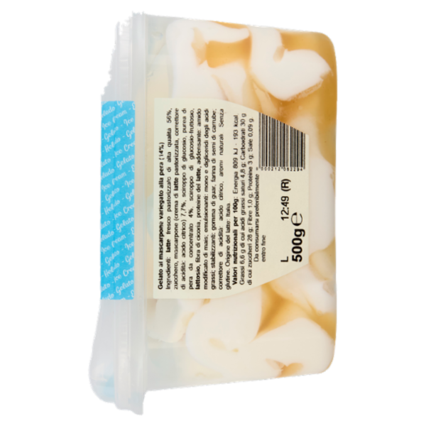 lattebusche Gelato Mascarpone Variegato Pera 500 g