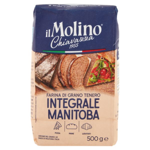il Molino Chiavazza Farina di Grano Tenero Integrale Manitoba 500 g