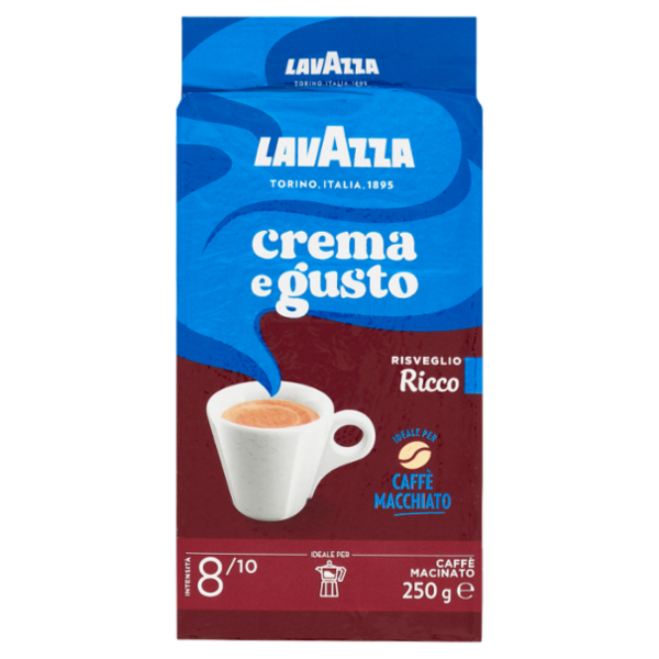 Lavazza crema e gusto Ricco Caffè Macinato 250 g