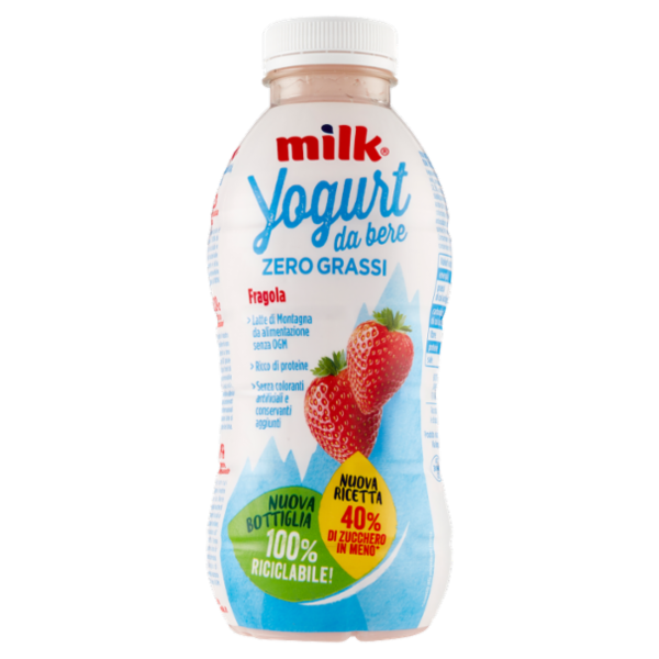 Milk Yogurt da bere Zero Grassi Fragola 500 g