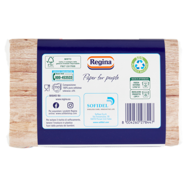 Regina Tovaglioli Tiramisu 2 veli 33x22 110 pezzi