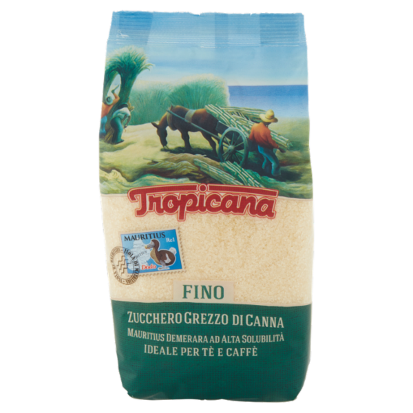 Tropicana Zucchero Grezzo di Canna Fino 500 g