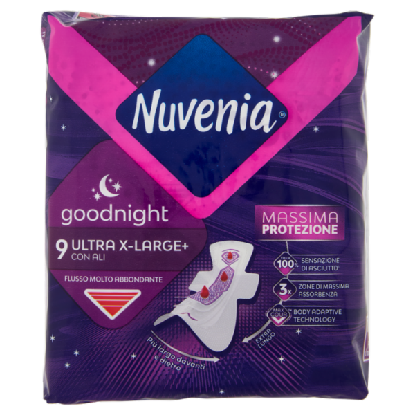 Nuvenia goodnight Ultra X-Large+ con Ali 9 pz