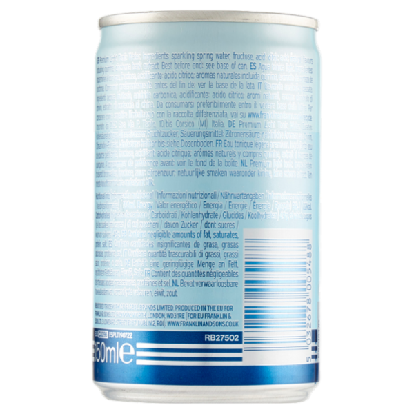 Franklin & Sons Ltd Premium Light Tonic Water 150 ml