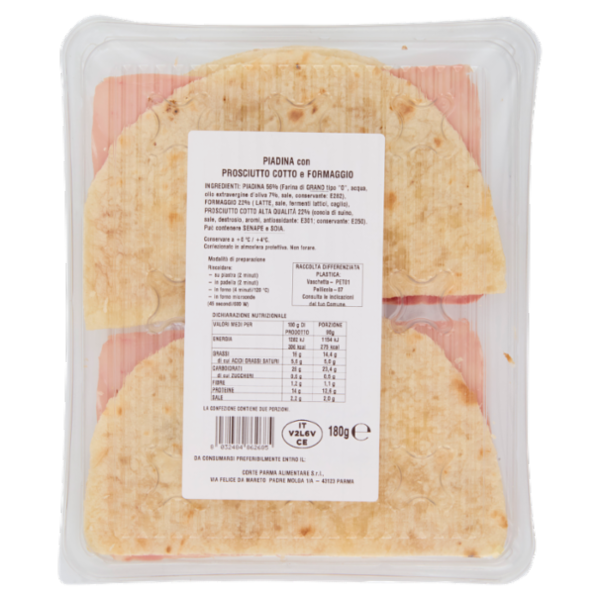 Amoretti Piadina Cotto & formaggio 180 g