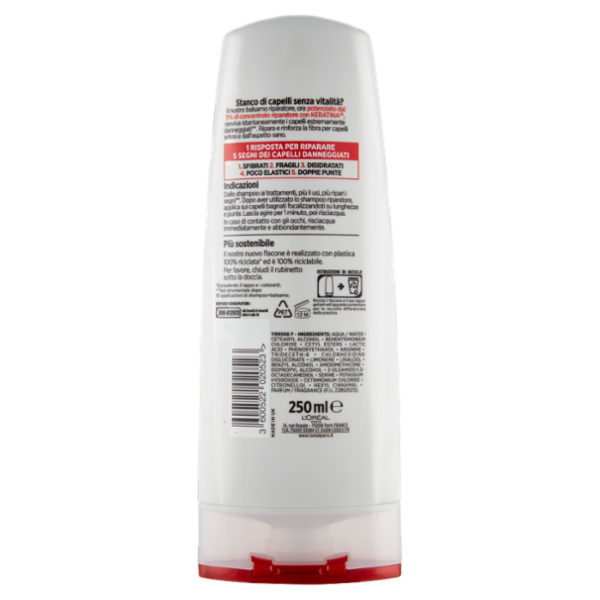 L'Oréal Paris Balsamo Elvive Total Repair 5, Per Capelli Danneggiati 250 ml