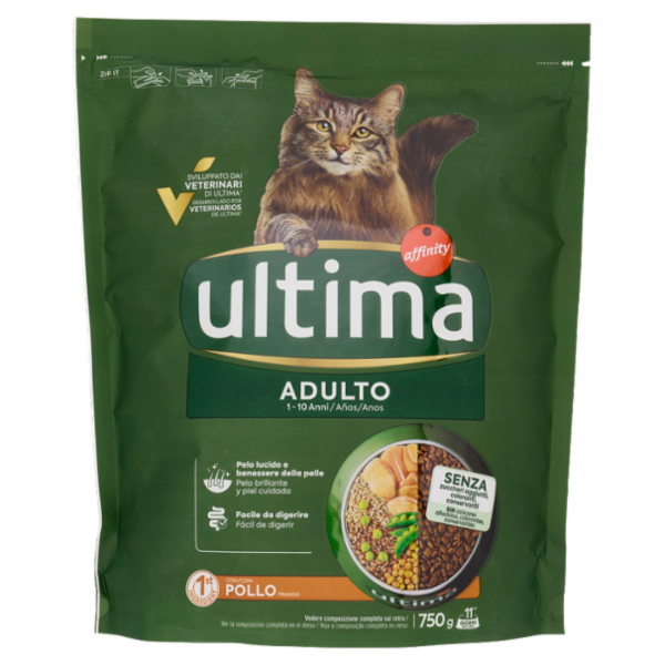 ultima Cat Adulto 1-10 Anni con Pollo 750 g