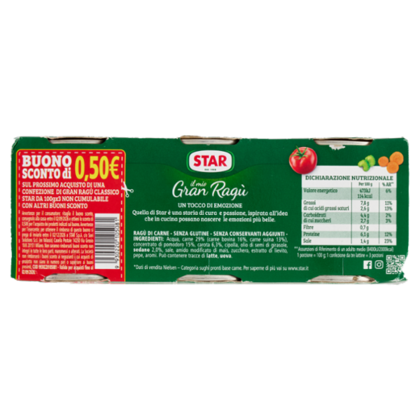 Star il mio Gran Ragù Classico 3 x 100 g