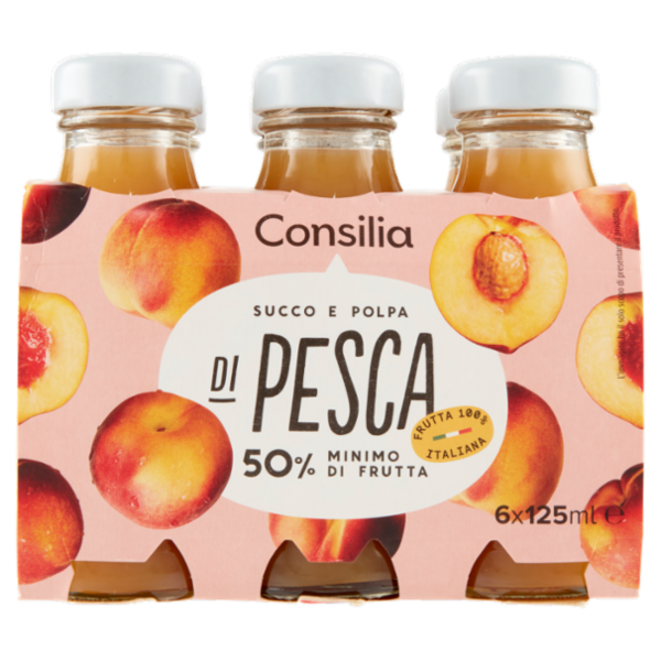 Consilia Succo e Polpa di Pesca 6x125 ml