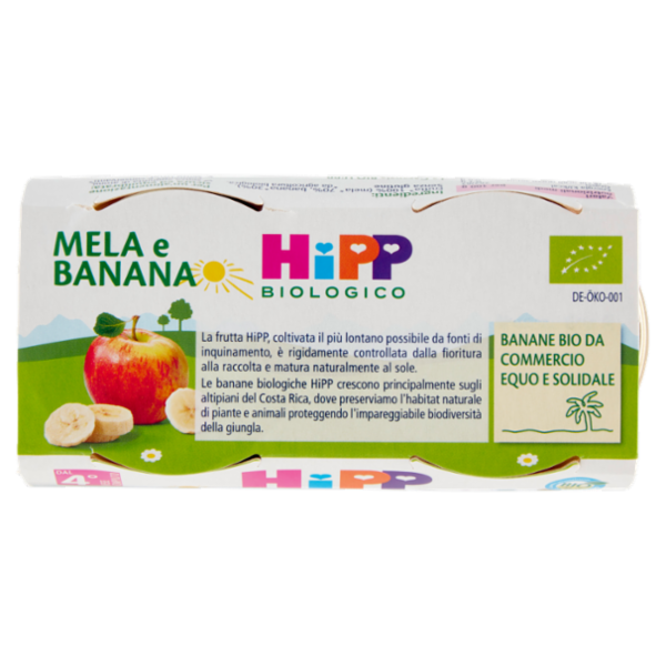 HiPP Biologico Mela e banana Omogeneizzato 2 x 80 g