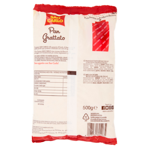 San Carlo Pan Grattato 500 g