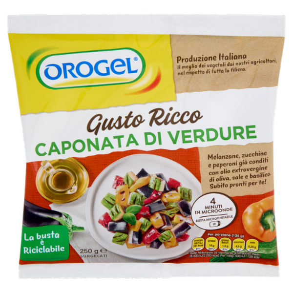 Orogel Gusto Ricco Caponata di Verdure Surgelati 250 g