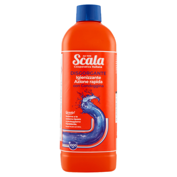 Scala Disgorgante Igienizzante Azione Rapida con Candeggina 1000 ml