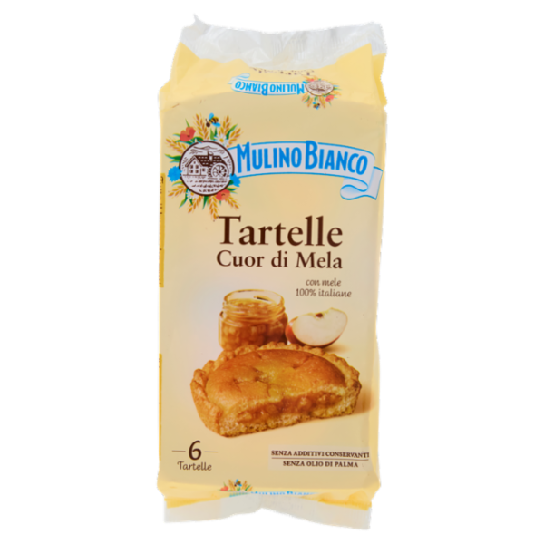 Mulino Bianco Tartelle Cuor di Mela Merenda con Mele 100% Italiane 6 pezzi 288g