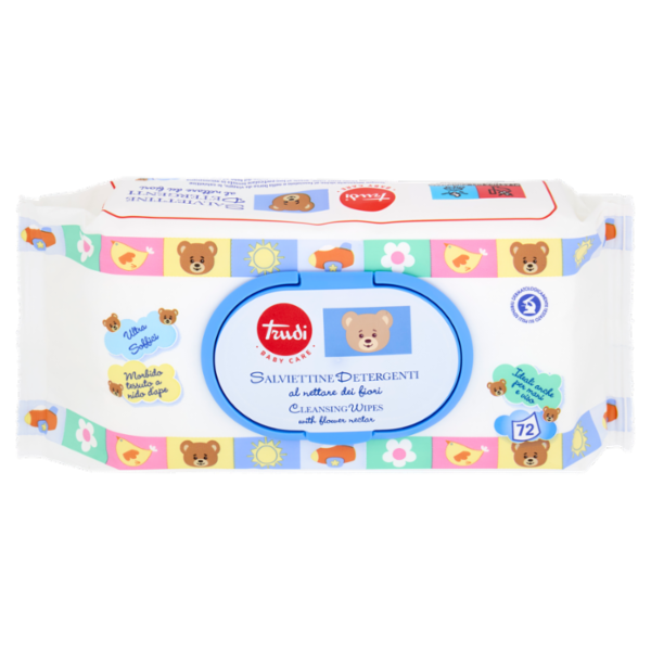 Trudi Baby Care Salviettine Detergenti Al Nettare Dei Fiori 72 Pz