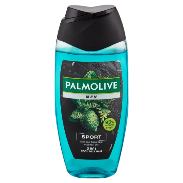 Palmolive bagnoschiuma Men Sport 3 in 1 con oli essenziali 220 ml
