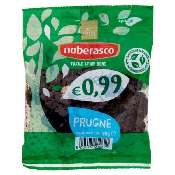 noberasco € 0,99 Prugne 90 g