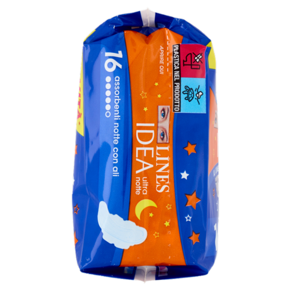 Lines Idea ultra notte con ali 16 pz