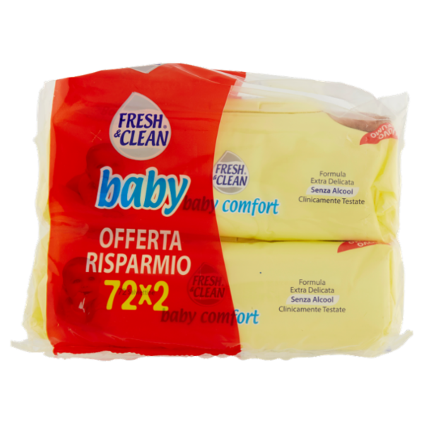 Fresh & Clean baby comfort Salviettine 2 x 72 pz