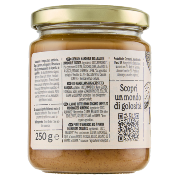 KoRo Crema di Mandorle Scura Bio 250 g