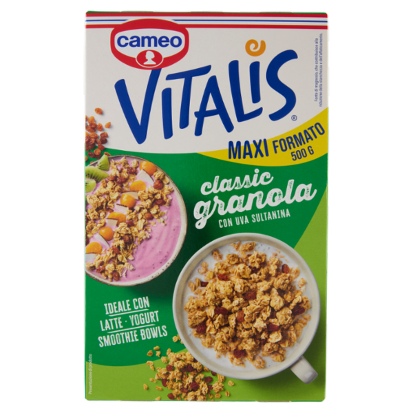 cameo Vitalis classic granola con Uva Sultanina 500 g