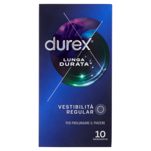 Durex Preservativi Settebello Lunga Durata ad azione ritardante, 10 Profilattici
