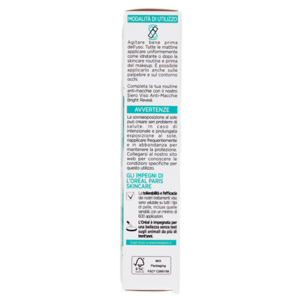 L'Oréal Paris Bright Reveal Fluido UV Anti-Macchie SPF 50+ 50 ml