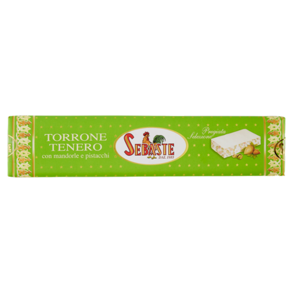 Sebaste Pregiata Selezione Torrone Tenero con mandorle e pistacchi 250 g