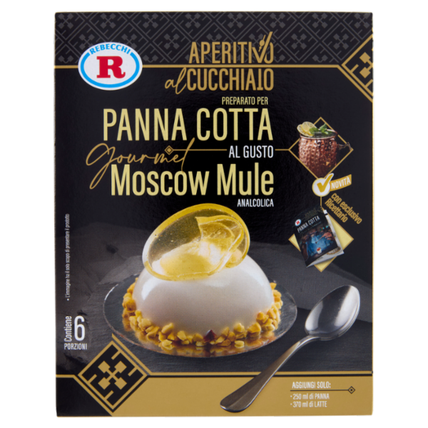 Rebecchi Pasticceria Creativa Preparato per Panna Cotta Gourmet al Gusto Moskow Mule 89,5 g
