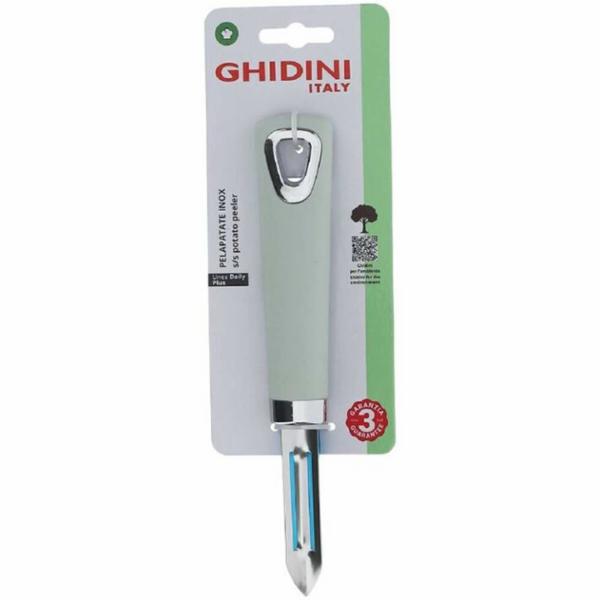 Ghidini Pelapatate Manico Verde Acqua