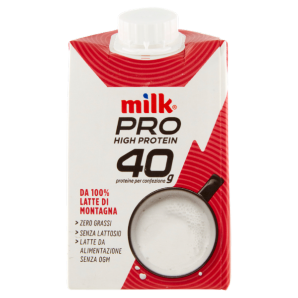Milk Pro High Protein 40g da 100% Latte di Montagna 500 ml