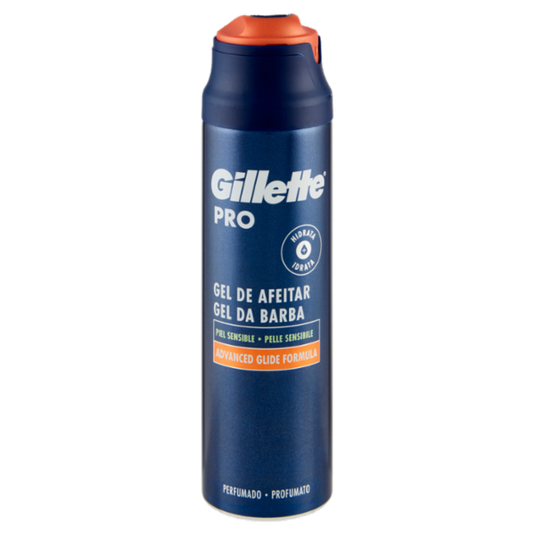 Gillette Gel da Barba da Uomo Pro Pelle Sensibile, 200 ml