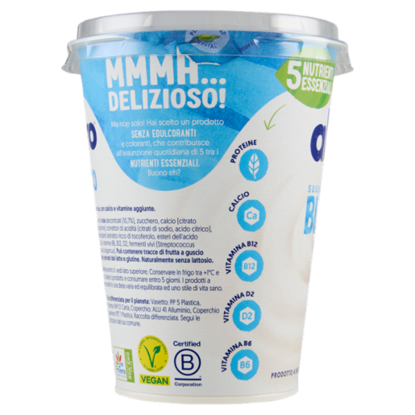 ALPRO Alternativa Vegetale allo Yogurt, Bianco, a base di Soia, basso in Grassi, No Lattosio, 400g