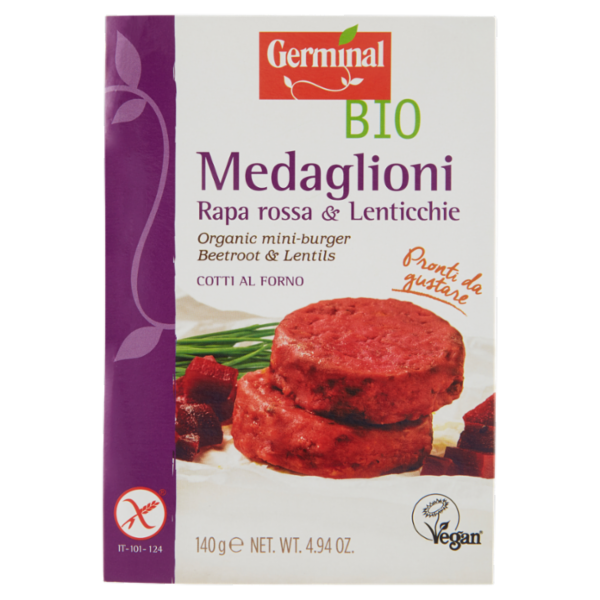 Germinal Bio Medaglioni Rapa rossa & Lenticchie 2 x 70 g