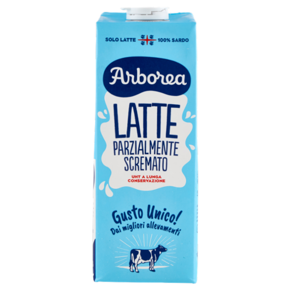 Arborea Latte Parzialmente Scremato UHT a Lunga Conservazione 1000 ml