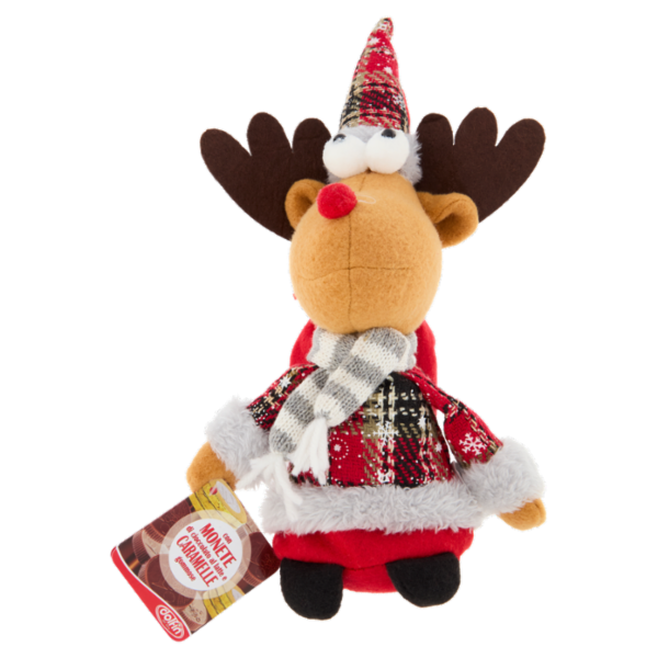 dolfin Personaggio Natalizio con Monete di cioccolato al latte e Caramelle gommose 50 g