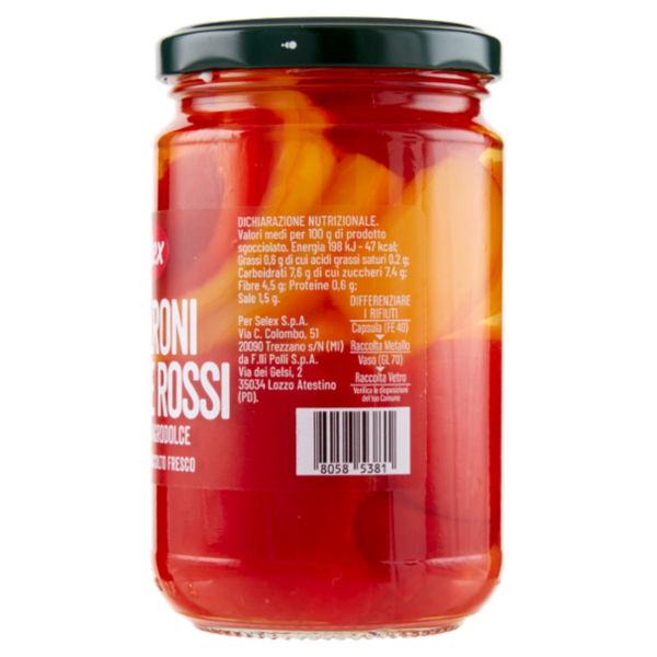 Selex Peperoni Giallo Rossi in Agrodolce 300 g