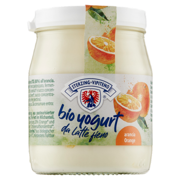 Sterzing Vipiteno bio yogurt da latte fieno arancia 150 g