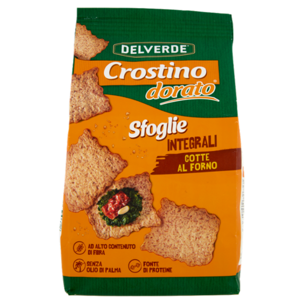 Delverde Crostino dorato Sfoglie Integrali 180 g
