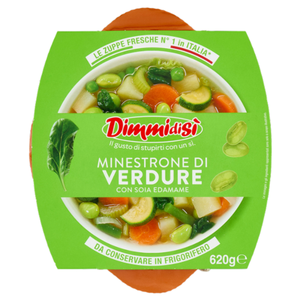 DimmidiSì Minestrone di Verdure con Soia Edamame 620 g