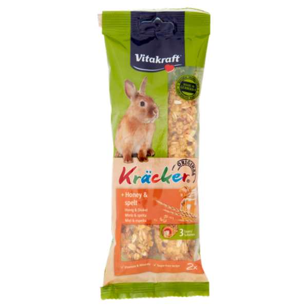 Vitakraft Kräcker Original + Miele & spelta conigli nani 112 g