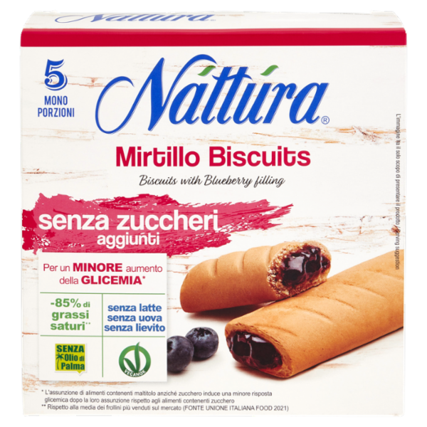 Náttúra Mirtillo Biscuits 5 x 25 g