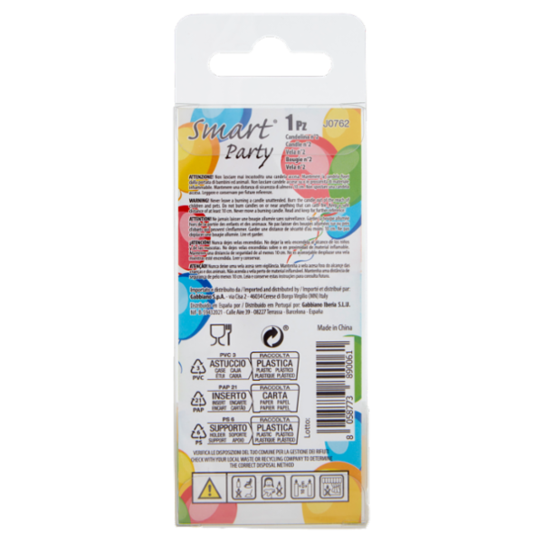 Smart Party Candelina Numerale 2 1 pz