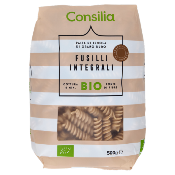 Consilia Pasta di Semola Integrale Fusilli Biologici 500 g