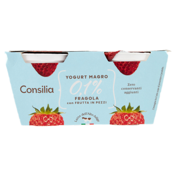 Consilia Yogurt Magro 0,1% Fragola 2x125 g