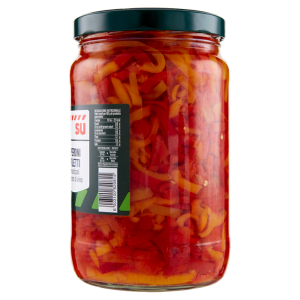 Sù Peperoni a Filetti Aromatizzati con Aceto di Vino 1,6 kg